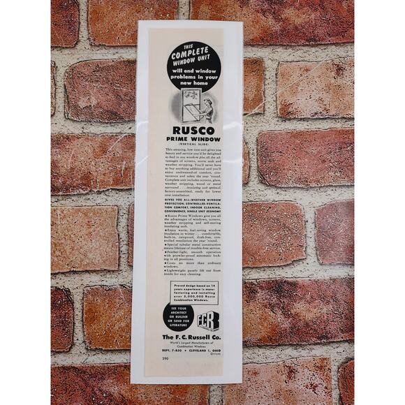 1950 Rustco Prime Window Cleveland Home Improvement Happy Housewife Vtg Print Ad - Picture 3 of 7